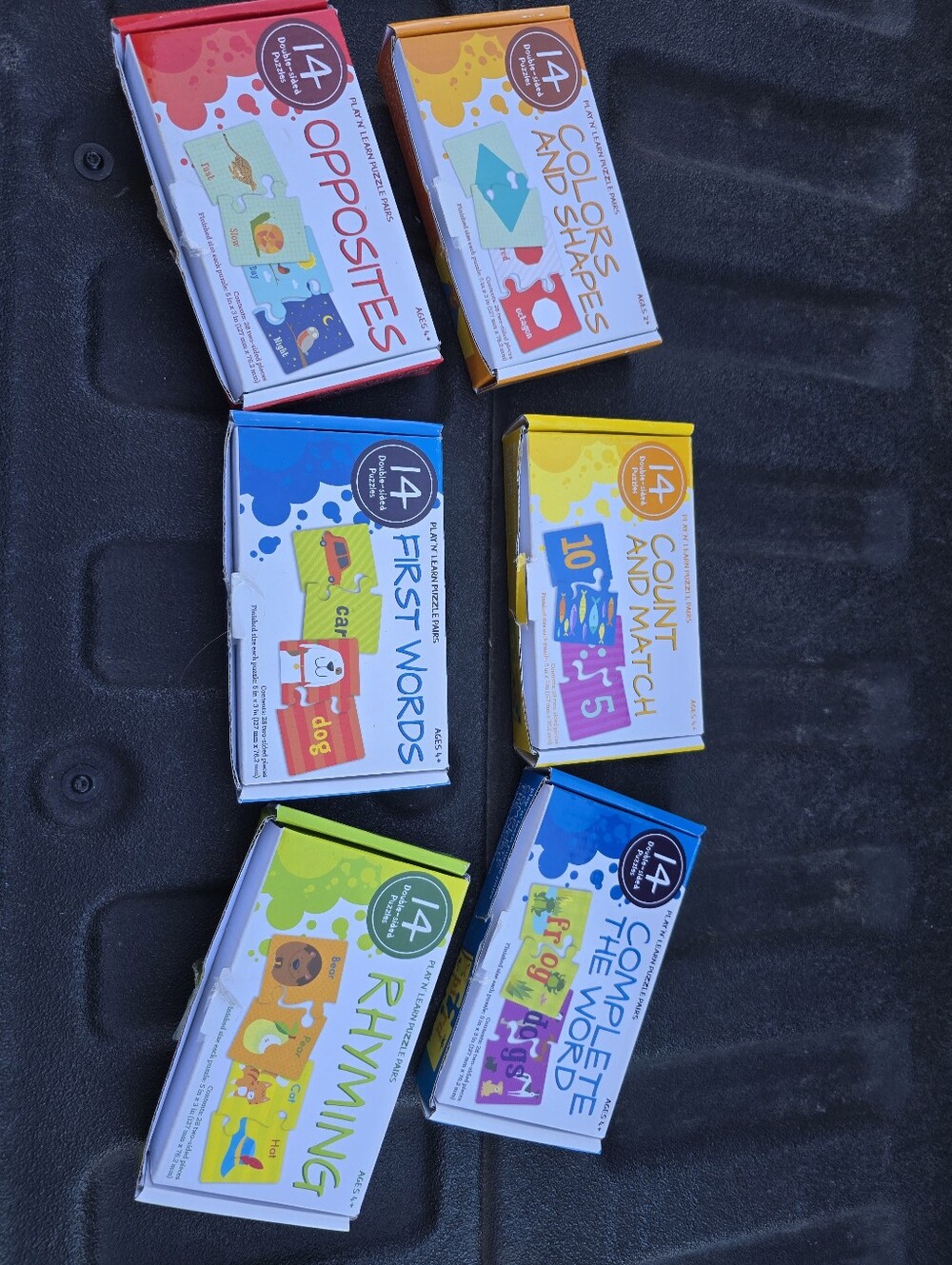 Educational Flash Card Sets - Assorted Colors